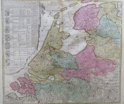Nederland, VII Provinciën; ''Carte Generale des Provinces Unies des Pais Bas (..)''
